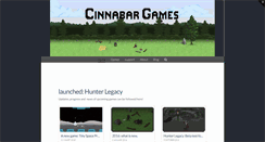 Desktop Screenshot of cinnabargames.com