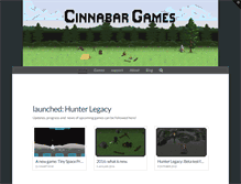 Tablet Screenshot of cinnabargames.com